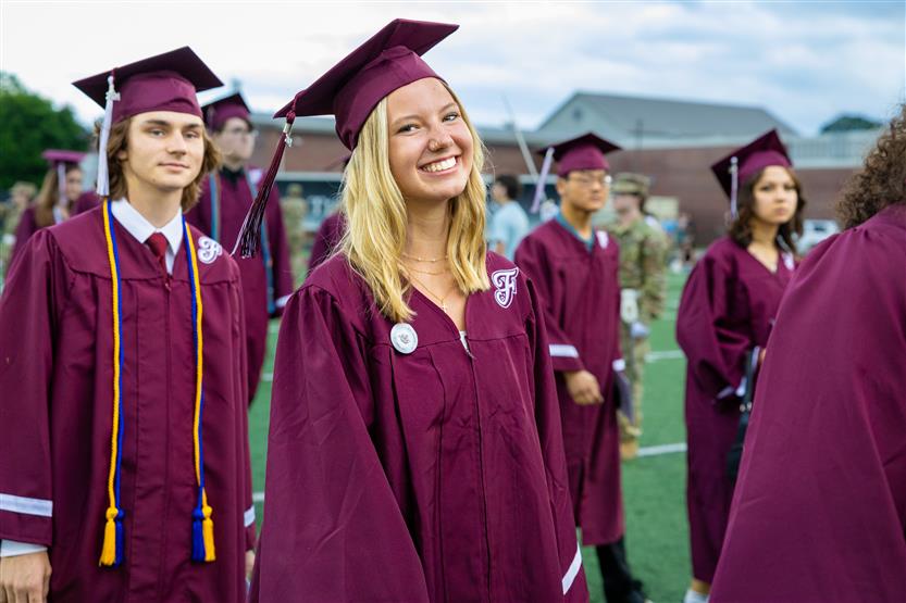 Students celebrate graduating